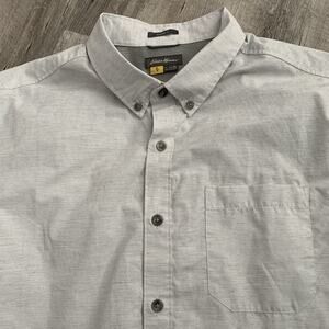 Eddie Bauer TRAVEX Shirt Mens XL Classic Fit Vented Long Sleeve Light Gray